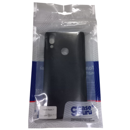 Чехол для Xiaomi Redmi 7 CaseGuru Soft-Touch, черный