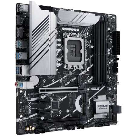 Материнская плата ASUS Prime Z790M-Plus D4 Z790 Socket-1700 4xDDR4, 4xSATA3, RAID, 3xM.2, 2xPCI-E16x, 5xUSB3.2, 1xUSB3.2 Type C, DP, HDMI, Glan, mATX