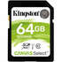 Карта памяти SecureDigital 64Gb Kingston Canvas Select SDXC Class 10 UHS-I (SDS/64GB) 