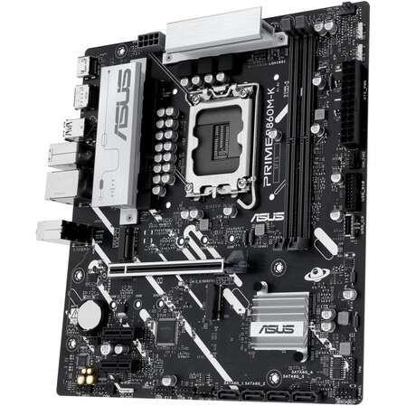 Материнская плата ASUS Prime B860M-K B860 Soc-1851 2xDDR5, 4xSATA3, RAID, 2хM.2, 1xPCI-E16x, 3xUSB3.2, DP, HDMI, 2.5Glan, mATX