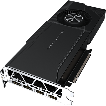 Видеокарта Gigabyte GeForce RTX 3090 24576Mb, Turbo 24G (GV-N3090TURBO-24GD) 2xHDMI, 2xDP, Ret 