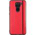 Чехол для Xiaomi Redmi Note 9 G-Case Carbon красный