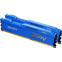 Модуль памяти DIMM 8Gb 2x4Gb KIT DDR3 PC12800 1600MHz Kingston Fury Beast Blue (KF316C10BK2/8)