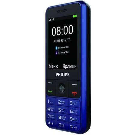 Мобильный телефон Philips Xenium E182 Blue