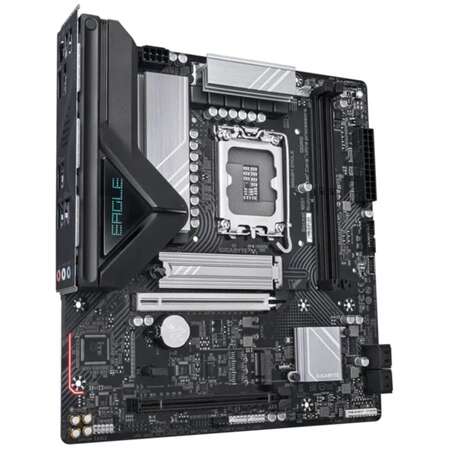 Материнская плата Gigabyte B860M Eagle B860 Soc-1851 2xDDR5, 4xSATA3, RAID, 2хM.2, 2xPCI-E16x, 3xUSB3.2, DP, HDMI, 2.5Glan, mATX