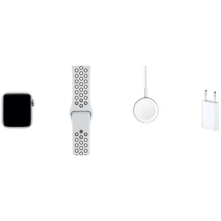 Умные часы Apple Watch Nike Series 5 GPS 40mm Silver Aluminium Case with Pure Platinum/Black Nike Sport Band MX3R2RU/A