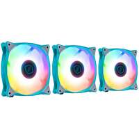 Вентилятор 120x120 Iceberg Thermal IceGALE ARGB 120 мм TEAL Blue/White 3pcs-pack (IceGALEARGB120mmTEAL3P) Ret