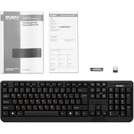 Клавиатура Sven KB-C2200W Wireless Black USB