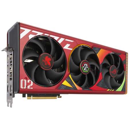 Видеокарта ASUS GeForce RTX 4090 24576Mb, Strix OC EVA-02 24G (ROG-Strix-RTX4090-O24G-EVA-02-Edition) 2xHDMI, 3xDP, Ret