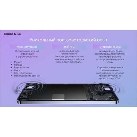 Смартфон Realme 12 5G 8/256GB RU Purple