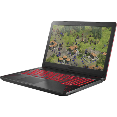 Ноутбук ASUS ROG FX504GD-E4994 Core i5 8300H/12Gb/1Tb+128Gb SSD/NV GTX1050 2Gb/15.6" FullHD/DOS Black