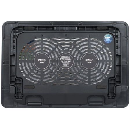 Подставка охлажд. STM Laptop Cooling IP17  для ноутбука до 17" Black