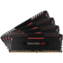Модуль памяти DIMM 64Gb 4х16Gb DDR4 PC24000 3000MHz Corsair Vengeance Black Heat spreader, Red LED, XMP 2.0 (CMU64GX4M4C3000C15R)