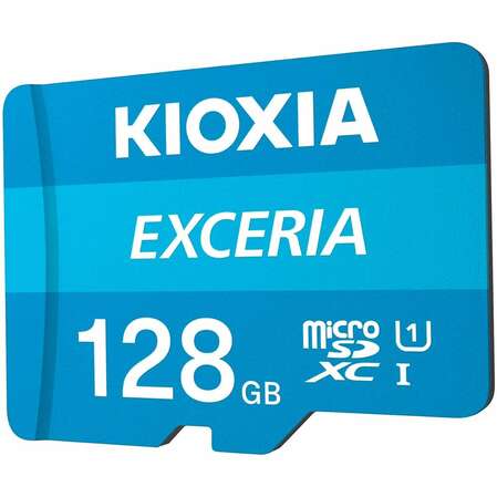 Карта памяти Micro SecureDigital 128Gb Kioxia Exceria G2 SDXC class 10 (LMEX1L128GG2) + SD адаптер