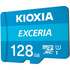 Карта памяти Micro SecureDigital 128Gb Kioxia Exceria G2 SDXC class 10 (LMEX1L128GG2) + SD адаптер