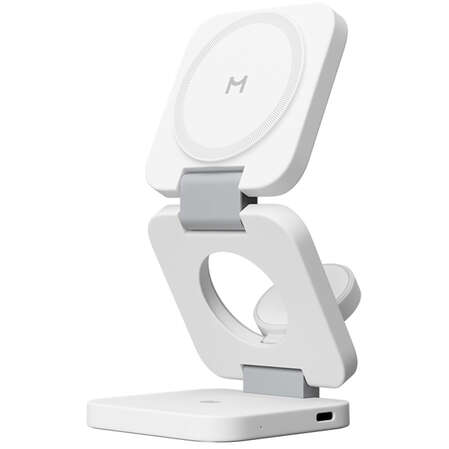 Беспроводная зарядная панель 3 в 1 Для IPhone, Apple Watch, Airpods Magssory Flex WCH013 22W White