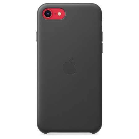 Чехол для Apple iPhone SE (2020) Leather Case Black