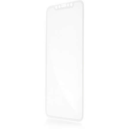 Защитное стекло для Apple iPhone 11 Pro\X\XS Brosco 3D, изогнутое по форме дисплея, с белой рамкой
