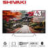 Телевизор 43" Shivaki US43H3501 (4K UHD 3840x2160, Smart TV) серебро