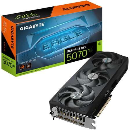 Видеокарта Gigabyte GeForce RTX 5070 Ti 16384Mb, Eagle OC SFF 16 Gb (GV-N507TEAGLE OC-16GD) 1xHDMI, 3xDP, Ret