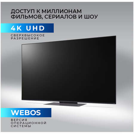 Телевизор 55" LG 55QNED86T6A.ARUG 2024 (4K UHD 3840x2160, Smart TV) черный титан (EAC)