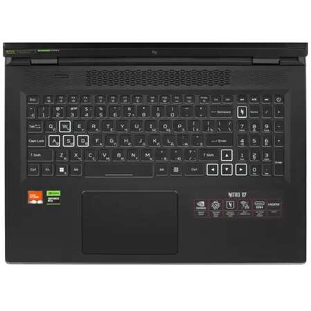 Ноутбук Acer Nitro 17 AN17-41-R8P3 AMD Ryzen 7 7735HS/16Gb/1Tb SSD/NV RTX4050 6Gb/17.3" QHD/DOS Black