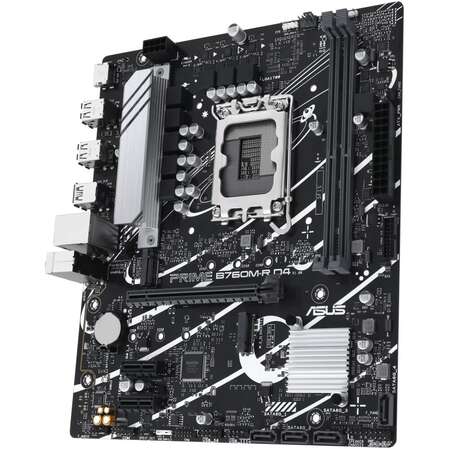 Материнская плата ASUS Prime B760M-R D4 B760 Socket-1700 2xDDR4, 4xSATA3, RAID, 2xM.2, 1xPCI-E16x, 4xUSB3.2, 1xHDMI, 2.5Glan, mATX