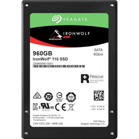 Внутренний SSD-накопитель 960Gb Seagate IronWolf 110 ZA960NM10011 SATA3 2.5"