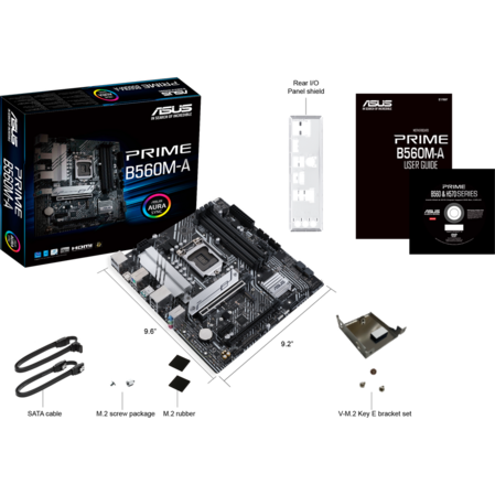 Материнская плата ASUS Prime B560M-A B560 Socket-1200 4xDDR4, 6xSATA3, 2xM.2, 2xPCI-E16x, 1xUSB3.2, 1xUSB3.2 Type C, DP, 2xHDMI, Glan, mATX