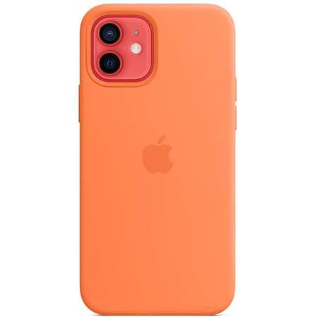 Чехол для Apple iPhone 12\12 Pro Silicone Case with MagSafe Kumquat