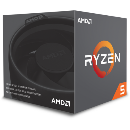 Процессор AMD Ryzen 5 2600, 3.4ГГц, (Turbo 3.9ГГц), 6-ядерный, L3 16МБ, Сокет AM4, BOX