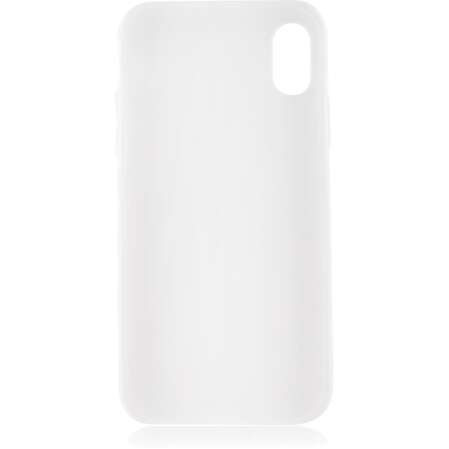 Чехол для Apple iPhone Xs Brosco Colourful, накладка, белый