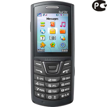 Смартфон Samsung E2152 Duos Lite black (черный)