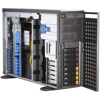 Платформа SuperMicro SYS-740GP-TNRT Tower/4U, 2xLGA4189, iC621A, 16xDDR4, 8x3.5 SATA/NVME, 2xM.2 PCIE 22110, 6x PCIEx16, 2x10GbE, IPMI, 2x2200W, black