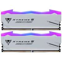 Модуль памяти DIMM 48Gb 2х24Gb DDR5 PC64000 8000MHz Patriot Memory Viper Xtreme 5 RGB Mpower White (PVXR548G80C38KM)