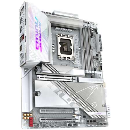 Материнская плата Gigabyte Z890 AORUS Pro Ice Z890 Soc-1851 4xDDR5, 4xSATA3, RAID, 5хM.2, 3xPCI-E16x, 6xUSB3.2, 2xUSB3.2 Type C, DP, WiFi, 5Glan, ATX