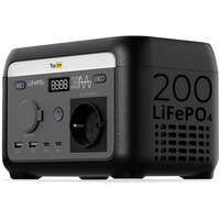 Портативная зарядная станция TopON TOP-H200 102.4Wh 32Ah розетка 220 В, авторозетка 12.6 В, 2 Type-C, 2 USB, фонарь, EPS