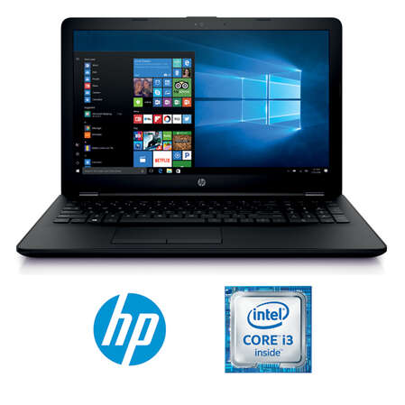 Ноутбук HP 15-bs015ur 1ZJ81EA Intel® Core™ i3 6006U/6Gb/128Gb SSD/AMD 520 2Gb/15.6"/Win10 Black