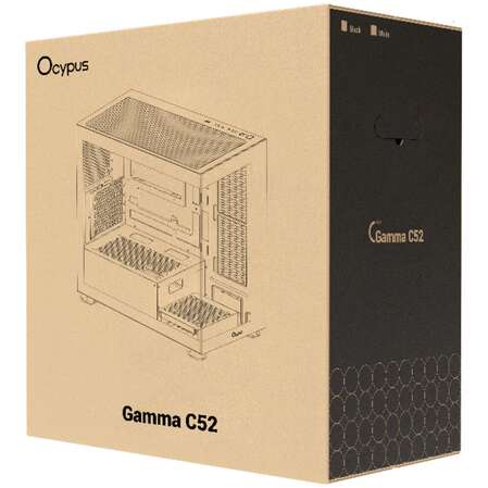 Корпус MicroATX Miditower Ocypus Gamma C52 WH White
