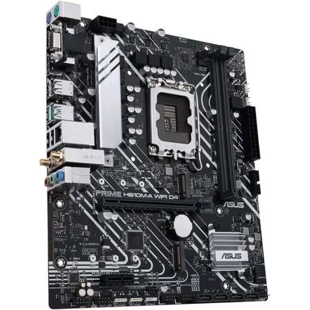 Материнская плата ASUS Prime H610M-A WiFi D4 H610 Socket-1700 2xDDR4, 4xSATA3, 2xM.2, 1xPCI-E16x, 2xUSB3.2, D-Sub, DP, HDMI, WiFi, Glan, mATX