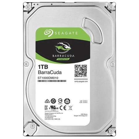 Внутренний жесткий диск 3,5" 1Tb Seagate (ST1000DM010) 64Mb 7200rpm SATA3 Barracuda RECERTIFIED OEM