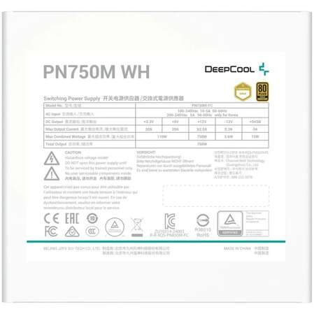 Блок питания 750W Deepcool Gamerstorm PN750M WH V2