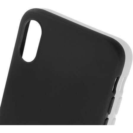 Чехол для Apple iPhone Xs Brosco Colourful, накладка, черный