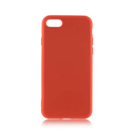 Чехол для Apple iPhone 7\8\SE (2020) Brosco Softrubber\Soft-touch красный