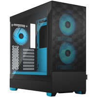 Корпус ATX Miditower Fractal Design Pop Air RGB TG Clear Tint Black/Cyan