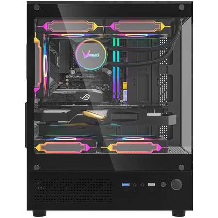 Корпус MicroATX Minitower Formula Crystal Z1CM Black