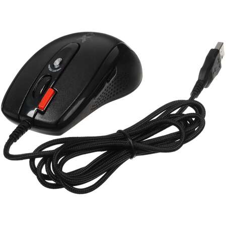 Мышь A4Tech XL-750BK Black проводная