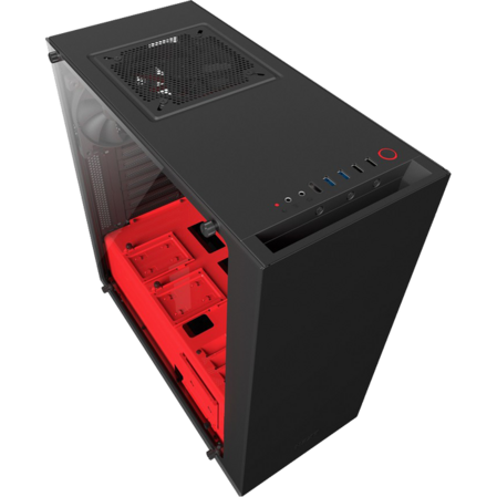 Корпус ATX Miditower NZXT S340 Elite CA-S340W-B4 Black/Red