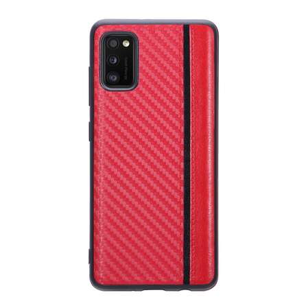 Чехол для Samsung Galaxy A41 SM-A415 G-Case Carbon красная