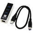 3-port USB3.0 Hub 5bites UA3-45-03BK Черный +LAN
